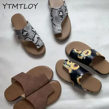 

2020 summer New Women PU Leather Shoes Comfy Flat Sole Ladies Casual Soft Big Toe Foot Correction Flats Zapatilla Casa Mujer