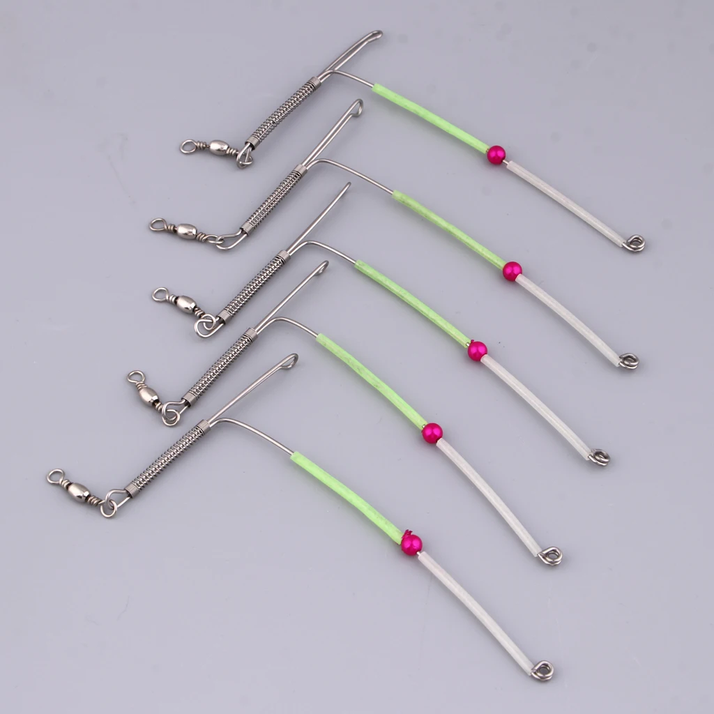 5pcs Sturdy Anti  Booms Bent Booms With Swivel Tube Sea Coarse Fishing