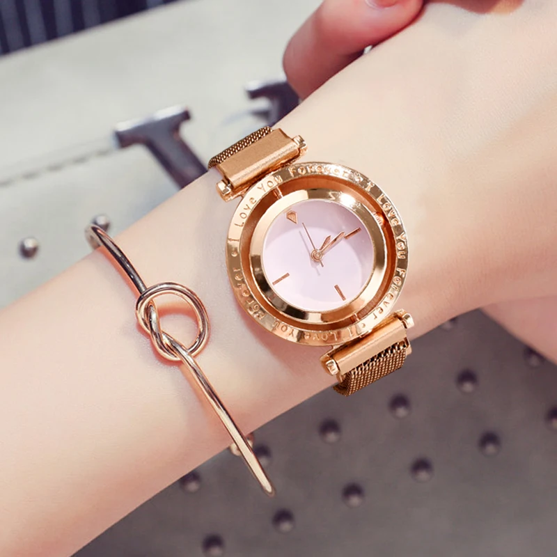 

Women Luxury Watches Gold Female Crystal Bracelet Quartz Watch Reloj Mujer 2019 Brand Ladies Watches Gift Relogio Feminino