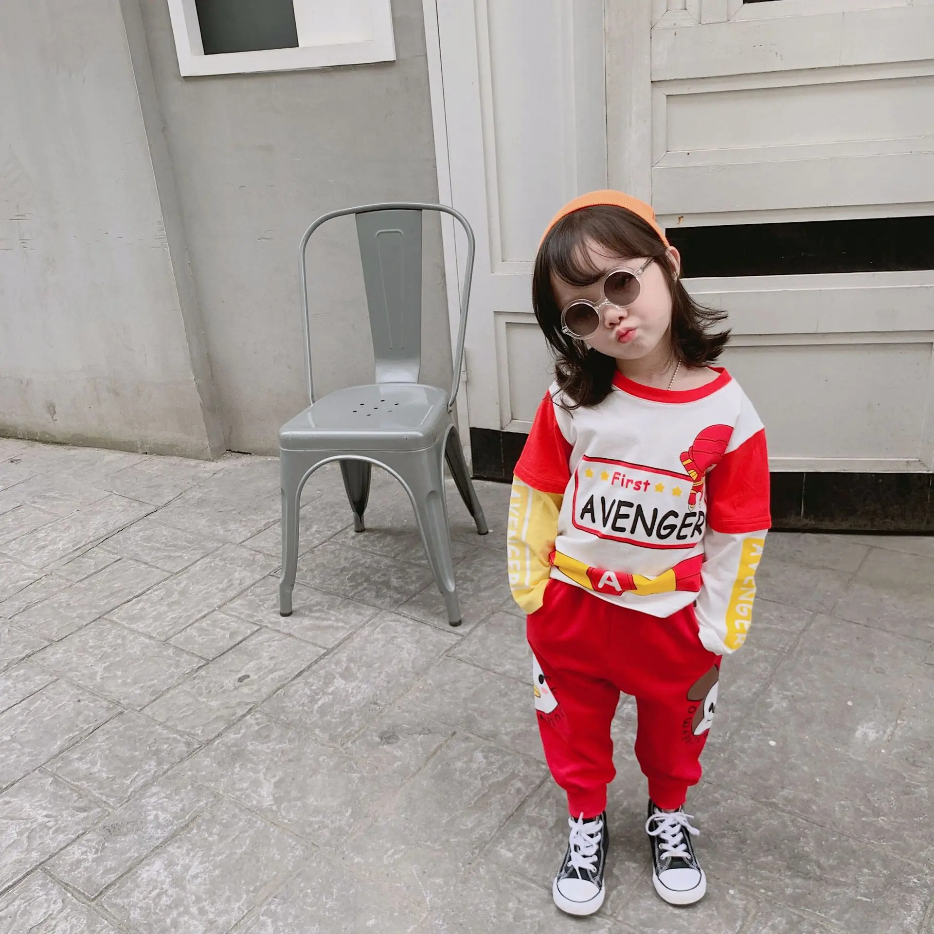 Tonytaobaby/осенняя одежда; Новая детская одежда; шаровары с рисунком; штаны-шаровары для мальчиков; штаны для девочек