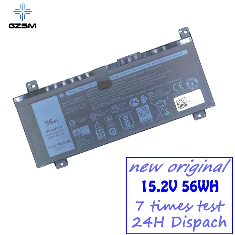  PWKWM laptop battery for DELL 14 7466 7467 GAMING 7467 for Inspiron 7466 7467 battery 0M6WKR M6WKRP
