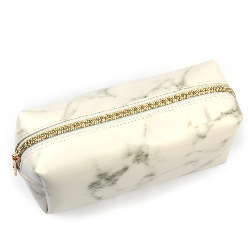 Women Make Up Bag Waterproof PU Cosmetic Bags marble Pattern Pouch Wash Toiletry Bag Travel Organizer Case Mujer Bolsas
