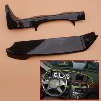 

Carbon Fiber Style Dashboard Display Frame Cover Trim Strips Fit For Mercedes Benz C W204 2013 2012 2011