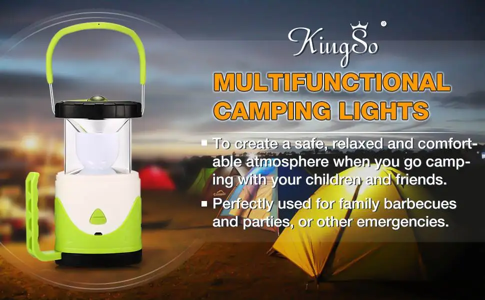 Portable USB Rechargeable Collapsible LED Camping Lanterns Flashlight /Ambient Light /Rescue Light 7 Colorful Changing Light