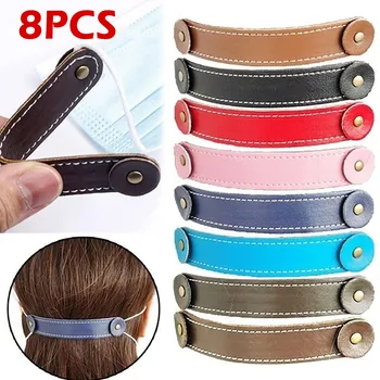 

sujeta mascarillas Fashion 8PCS Leather Mask Hook Not Tight Earloop Mask Extension Strap Mask Lanyard Adjustable Mask Holder
