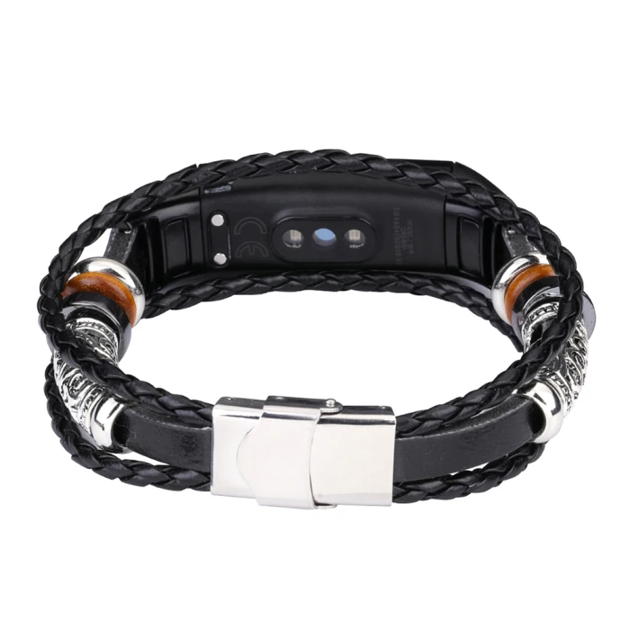 Braided Woven Rope Bracelet Wrist Strap Metal Clasp Watch Band for Huawei Honor 5/4 OUJ99