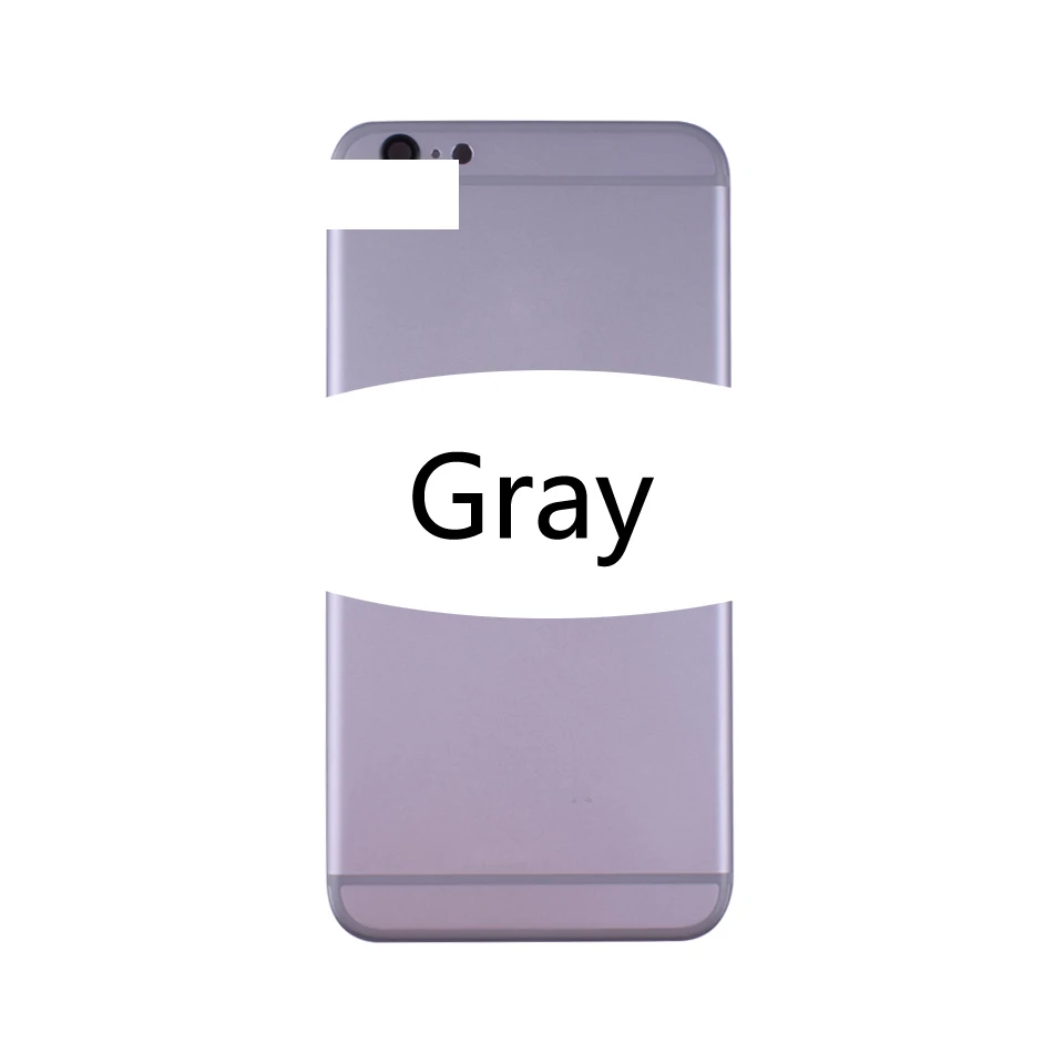 6P-Gray 5," качественный для iphone 6 Plus 6 P задний промежуточный корпус Аккумулятор для шасси крышка двери для iphone 6 Plus Корпус задняя крышка - Цвет: 6P-Gray