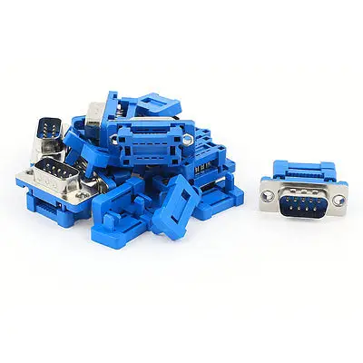 

10pcs D-SUB DB9 9 Pin Male IDC Adapter Connector for Flat Ribbon Cable