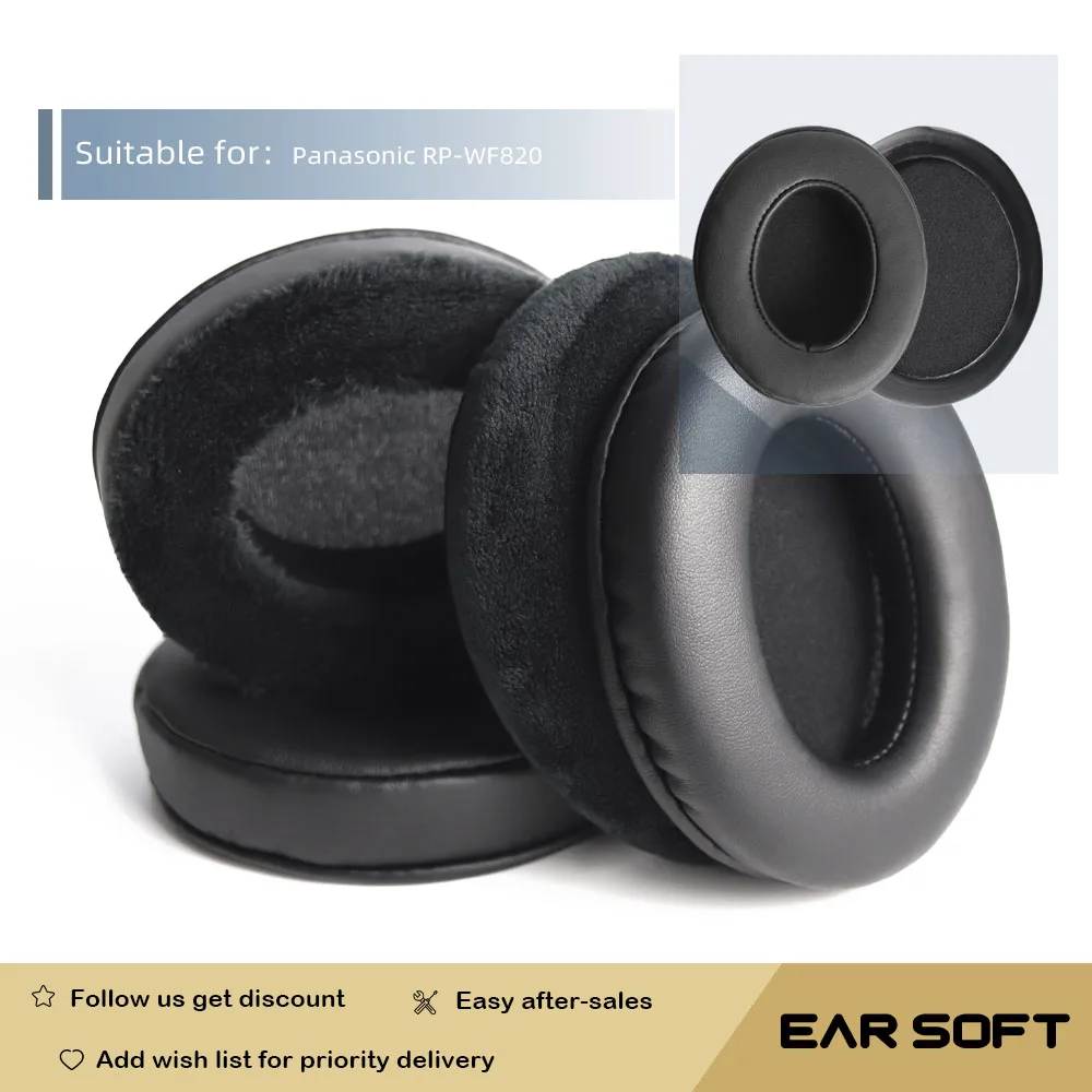 

Earsoft Replacement Ear Pads Cushions for Panasonic RP-WF820 Headphones Earphones Earmuff Case Sleeve Accessories