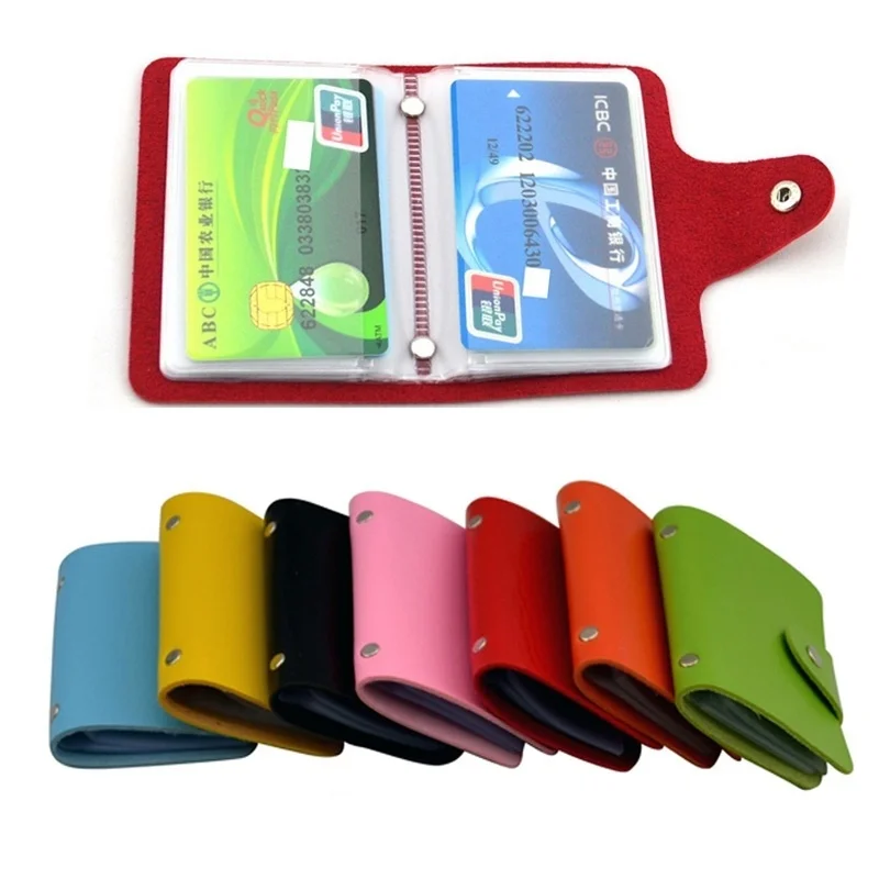 

Credit Card Holder ID Passport Card Holder Wallet PU Leather Cards Case Men Women Credit Passport Cards Bag