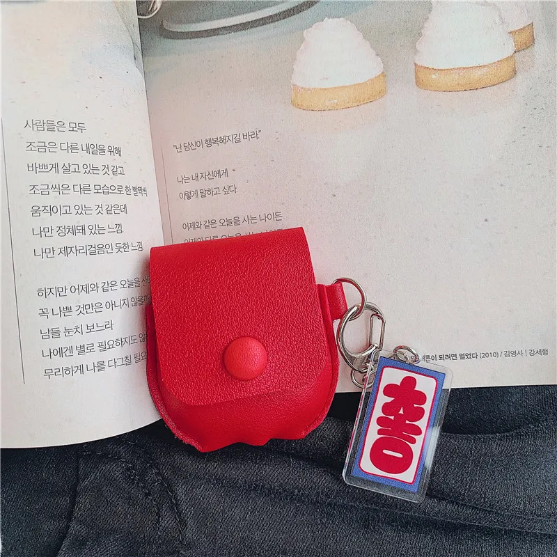 Lucky Силиконовый чехол с пузырями Boba чай пиво, подвеска Funda для Airpod чехол защитные чехлы из ТПУ Для Air Pods 2 1 брелок для девочек - Цвет: Lucky