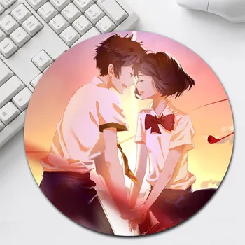 

High Quality Mice Mat Your Name Round Durable Rubber Mouse Pad Size for 20CM 22CM 24CM Mousepad
