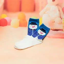 Рождественские носки с героями мультфильмов для взрослых теплые Нескользящие домашние носки полосатые эластичные носки для отдыха на