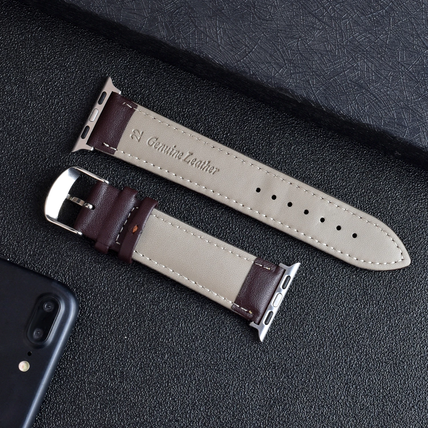 รูปสินค้า สายหนัง Apple Watch รุ่นใหม่ 42/46 มม. สไตล์คลาสสิก
