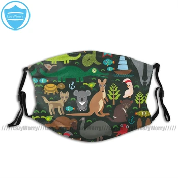 

Kangaroo Mouth Face Mask Funny Australian Animals Facial Mask Kawai Cool with 2 Filters for Adult