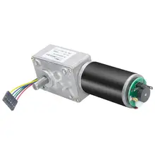 DC Turbo Worm Gear Motor With Encoder 12V 24V 3-470rpm With Encoder & Cable for Robot Toys Intelligence Appliance 40GZ495