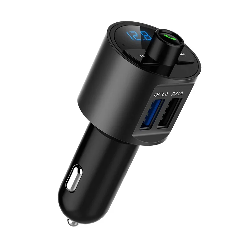 EDAL Dual USB быстрая зарядка QC3.0 автомобильное зарядное устройство звонки через гарнитуру Bluetooth fm-передатчик беспроводной радио адаптер для