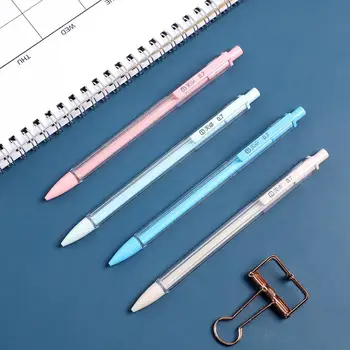 

4pcs/set Simple Macaroon color Penholder Mechanical pencil Cute student activity pencil School supplies 0.7mm
