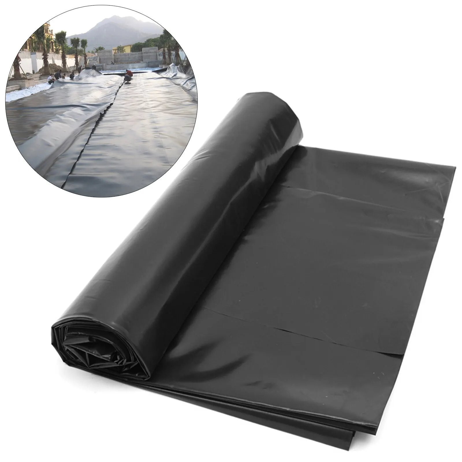 1.5x3M HDPE Rubber Fish Pond Liner Thicken Landscaping Waterproof