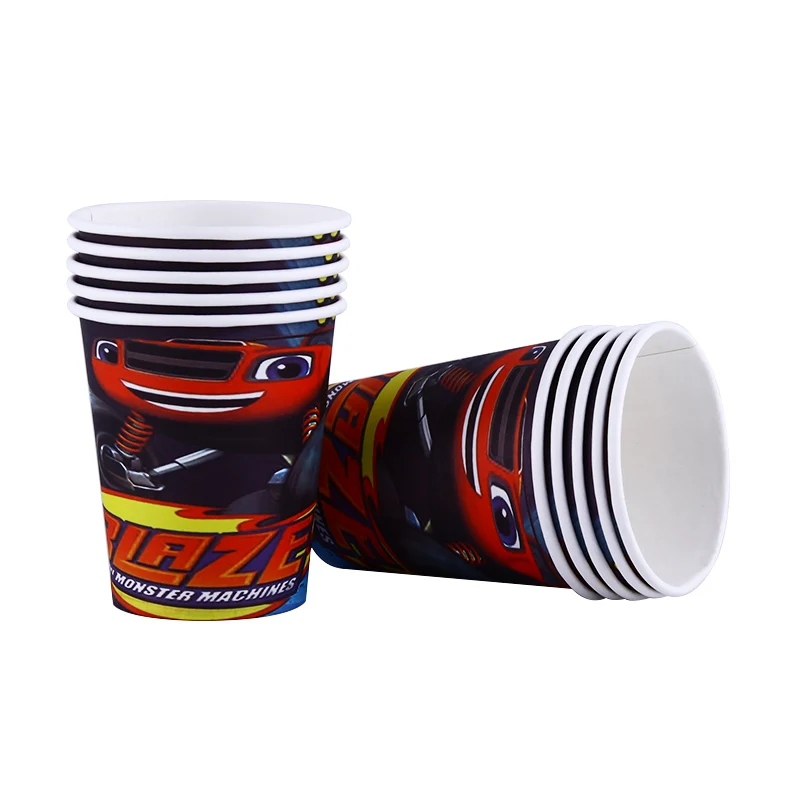 10pcs 350ml Black Gold Metal color style Singleism birthday party decorations adult kids supplies paper disposable tableware cup