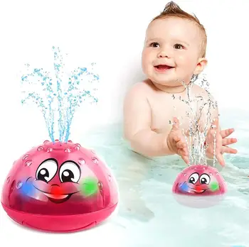 

Kids Bath Toy Spray Water Ball LED Light Electric Swimming Toy Cute Children Wash Play Bathroom Bathing Bathtub Toys for Kid