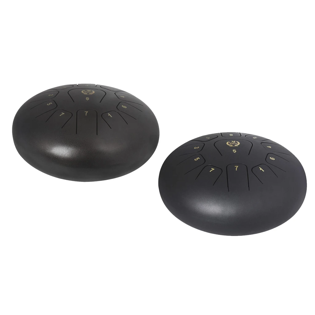 

Portable 12inch 11 Note Steel Lotus Tongue Drum Handpan with Mallets Storage Bag for Yoga Meditation