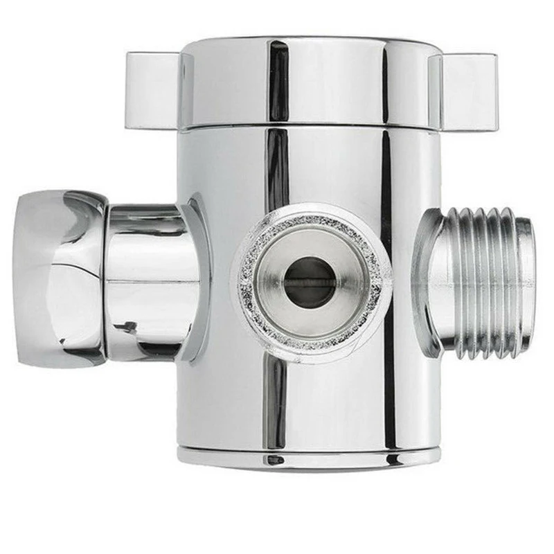 

Round Shower 3 Way Diverter Valve Part Water Segregator Handheld Replacement Adjustable Shower Head Arm Bathroom Hardware part