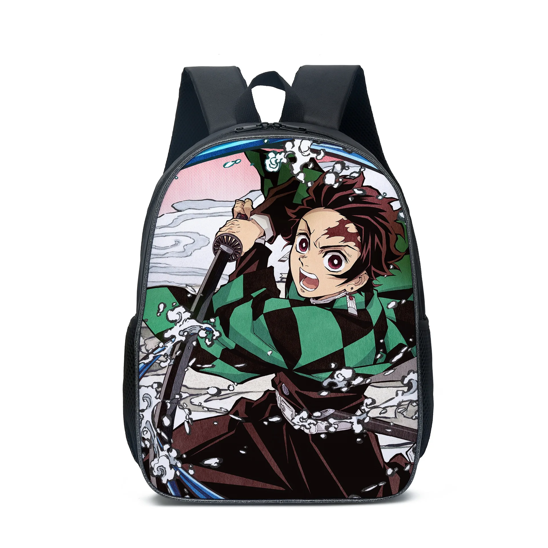 cat woman costume Demon Slayer Anime Backpack Kimetsu No Yaiba Bags Kamado Tanjirou Student School Bags for Girls Boys Three-Piece Notebook Bag naruto outfits