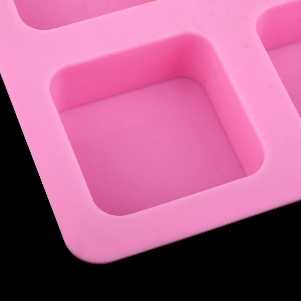 4 grids Silicone Soap Making Moulds DIY Chocolates Clay Resin Mould For Epoxy Resin Casting Candle Soap Art Crafts Making Tools