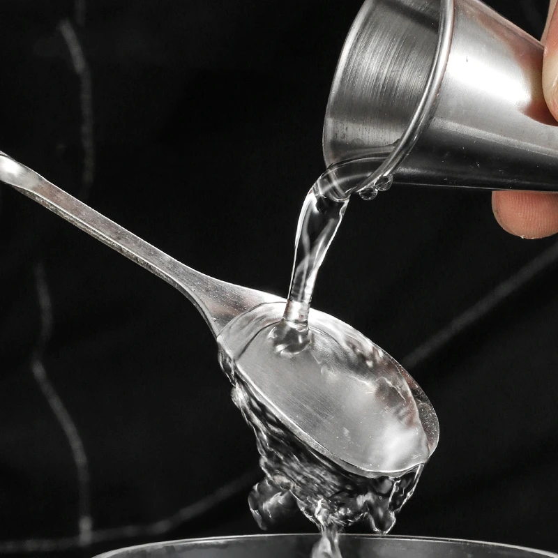 26cm Stainless Steel Cocktail Bar Spoon Disc Tail Drink Mixer Bar Stirring Mixing Barware