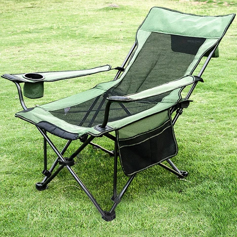 

Outdoor Dual-purpose Simple Folding Chair Portable Backrest Fishing Lounge Chair Office Lazy Lunch Break Bed