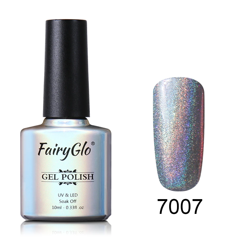7007 FairyGlo 10 мл Радужный мерцающий УФ-Гель-лак Полупостоянный УФ-лак для ногтей Гель-лак для ногтей эмалированный лак для дизайна ногтей - Цвет: 7007