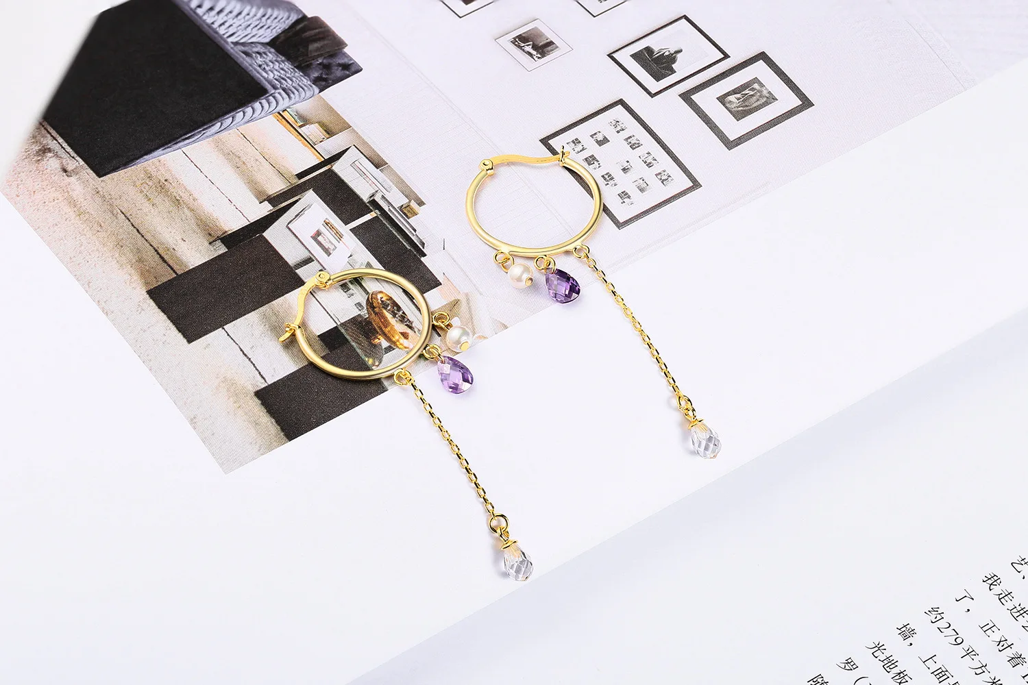 Роскошная Мода Корея S925 серебро золото жемчуг серьги с подвесками из циркона подарок подруге