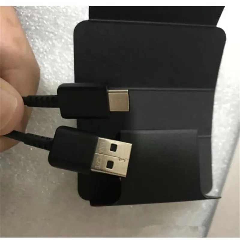 100pcs/lot Original 1.2m Type C USB Data Sync Cable FAST Charging cable Cord For Samsung S10 S8 S9 Note 10 TYPE-C cable