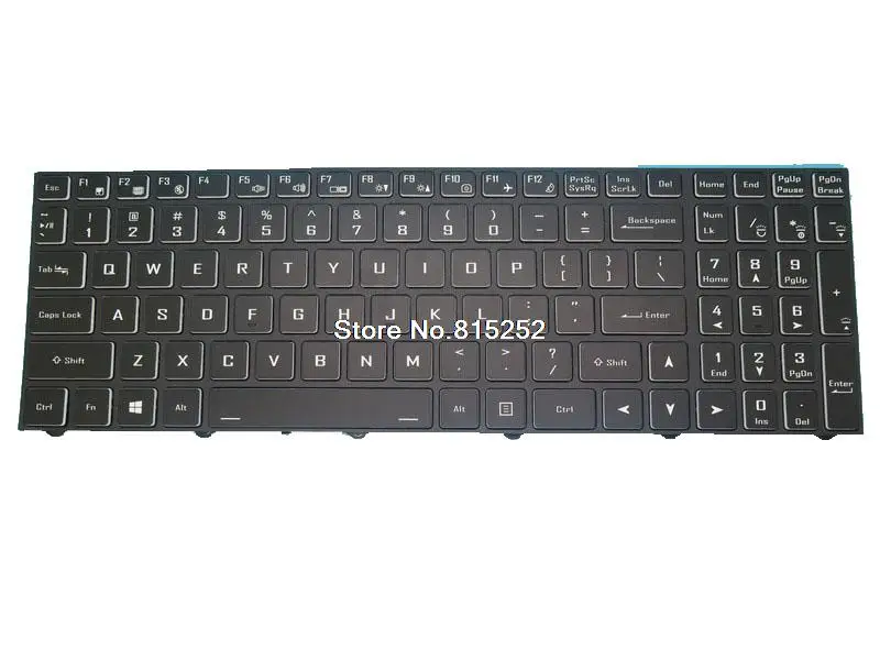 

Клавиатура для ноутбука Nexoc S1528, США, с рамкой, без пленки с подсветкой