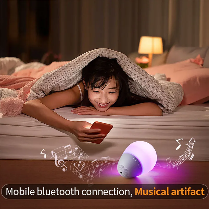 Bluetooth Audio Music LED Night Light Lamp Entertainment Funny Discoloration Decompression Toy Lamparas 40DEC2703