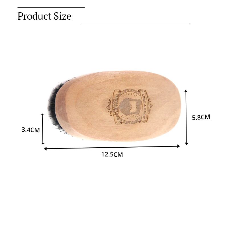 New Natural Hemu Beard Brush For Men Bamboo Face Massage That Works Wonders To Comb Beards and Mustach