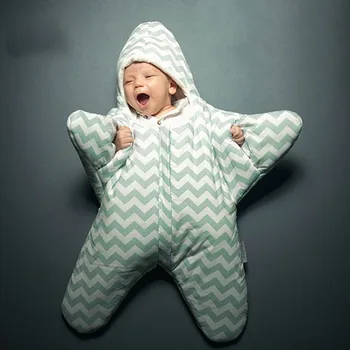 

2018 New baby sleeping bag baby sleeping bag starfish winter newborn prams bed swaddle blanket wrap cartoon bedding