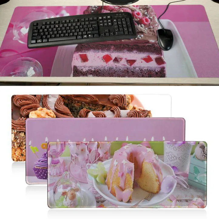 Top Kwaliteit Zoete Kleurrijke Taart Verjaardagscadeau Pad Computer Laptop Anime Muis Mat Creatieve Bureau Mat Gaming Muismat Aliexpress Taart Computer