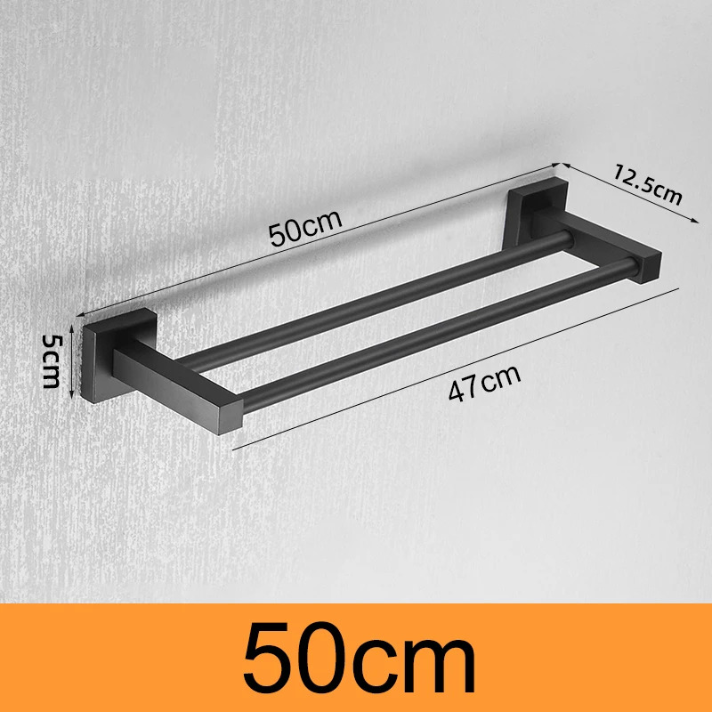 Toilet Paper Roll Holder Miyili 36-Inch Matte Black Towel Bar SUS