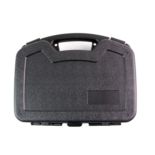 Black Large Size Открытый Чехол для хранения охотничьего пистолета ABS большая жесткая ручная коробка тактический Чехол для страйкбольного пистолета защитный замок боксы для переноски военного снаряжения черный - Цвет: Black Large Size