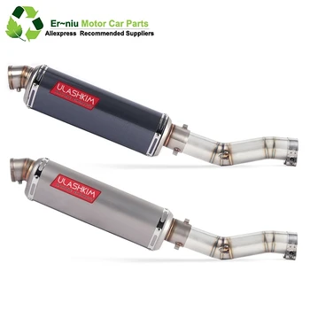 

K7 GSXR 600 750 GSXR700 GSXR750 Motorcycle Exhaust Muffler Middle Link Pipe Full System Slip On For Suzuki GSX R600 R700 R750 K7