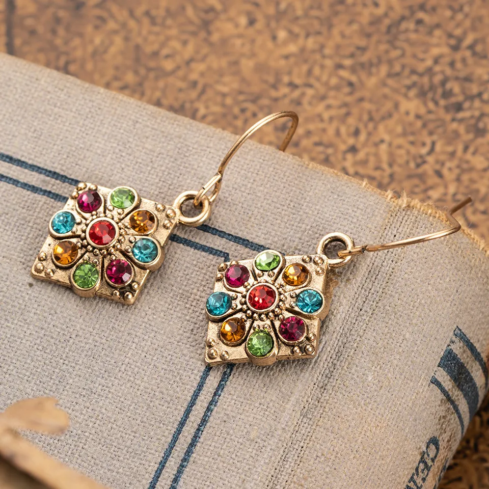 Vintage Long Metal Tassel Fringe Earrings for Women Statement Jewelry Big Round Geometric Leaf Stones Leopard Feather Earring (64)