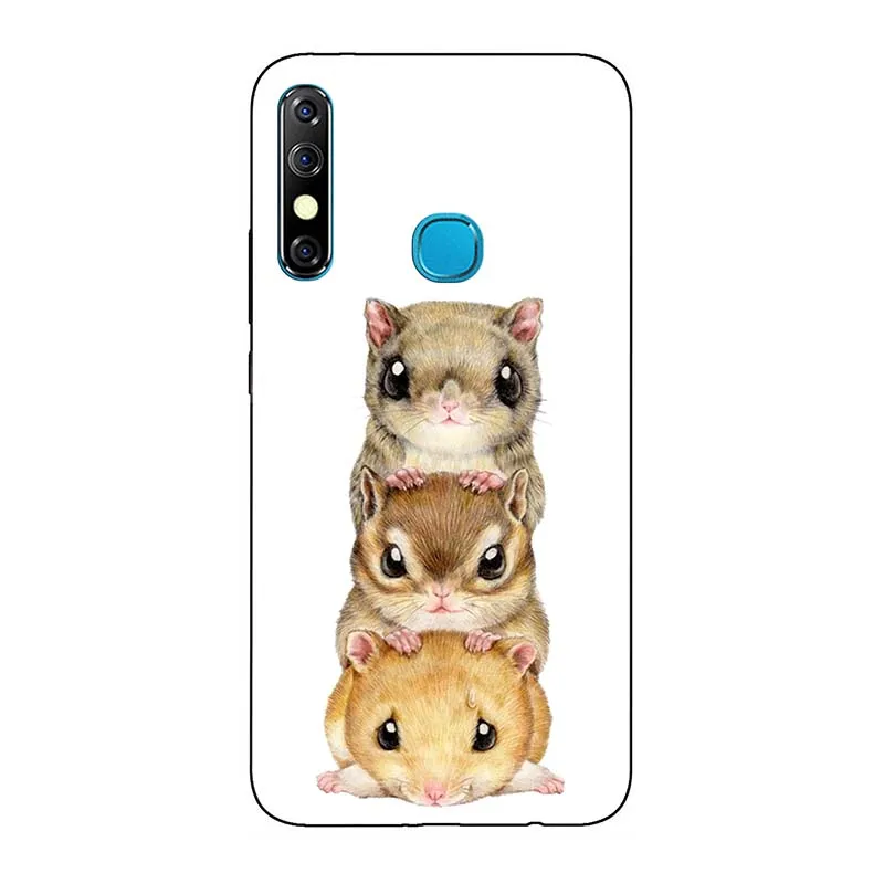 TPU+ PC чехол для телефона s для Tecno Spart 4/Camon 12 Pro Camon12 Air Чехол с рисунком розы волк чехол для задней панели Funda Para