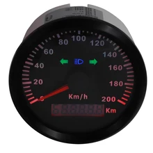 Цифровой лодочный Автомобильный gps измеритель скорости 120 200 kmh красный светодиодный датчик скорости подходит для мотоцикла автомобиля лодки IP67 водонепроницаемый