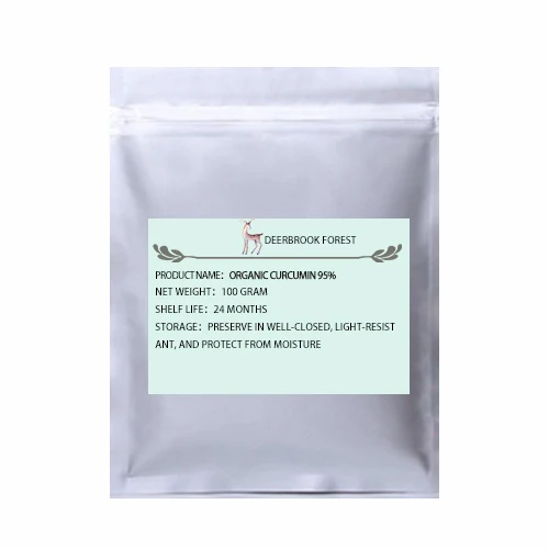100g(3.53oz) USDA и EC сертифицированный органический куркумин 95 - Цвет: 100g(3.53oz)