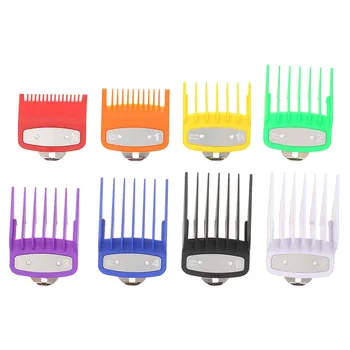 

8pcs/set Home Salon Limit Comb Guide Easy Install Hair Cutting Replacement Barber Shop Styling Accessory Clipper Guards Safe