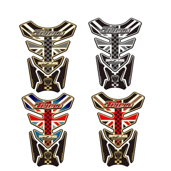 

Motorcycle Tank Stickers Decals 3D Tank Pad For Triumph Triple Street Speed Daytona