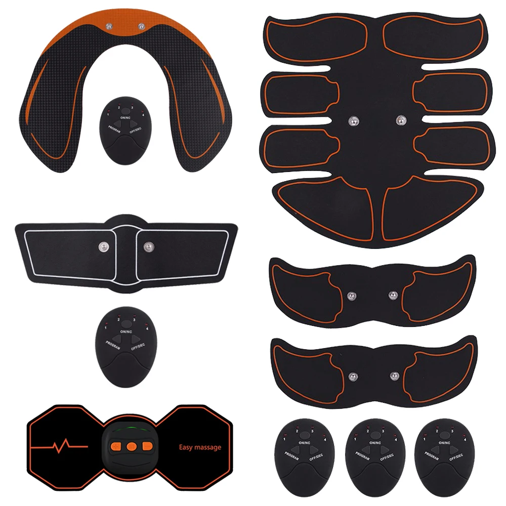 Электрический стимулятор массажный пресс тренажер для брюшной мышцы Ног Живота