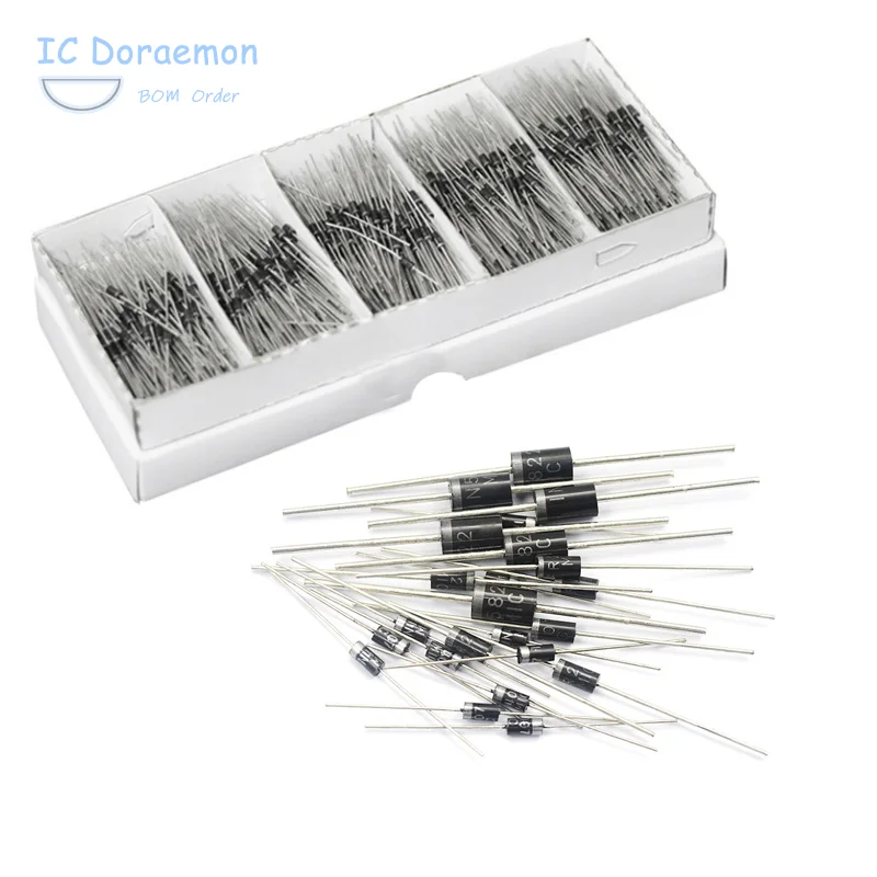 50 шт. выпрямительный диод 1N4001/1N4004/1N5817/1N5399/DO-41/UF4007/FR107/FR157/FR207/HER107/HER108/HER208/RL207 |